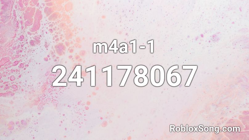 m4a1-1 Roblox ID