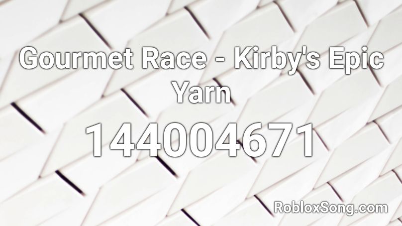 Gourmet Race - Kirby's Epic Yarn Roblox ID