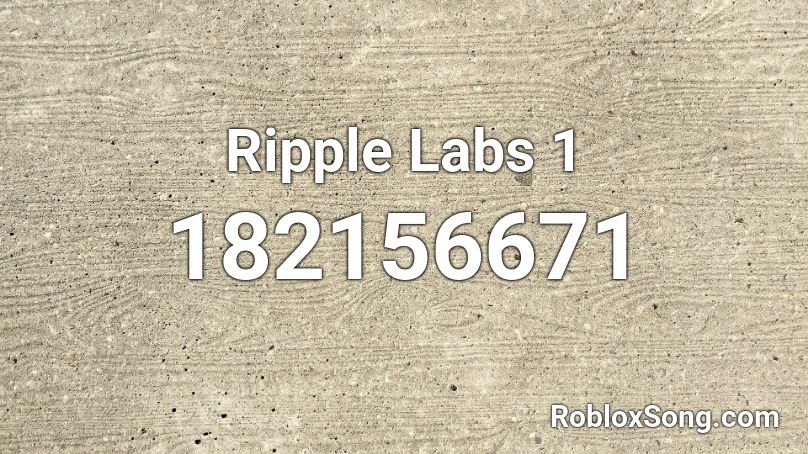 Ripple Labs 1 Roblox ID
