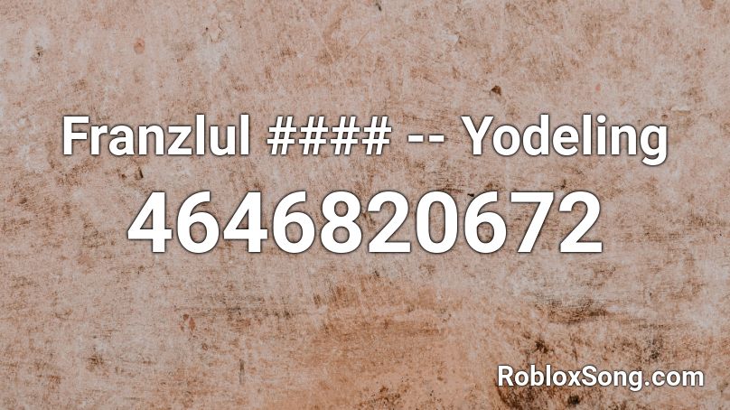 Yodels Roblox ID