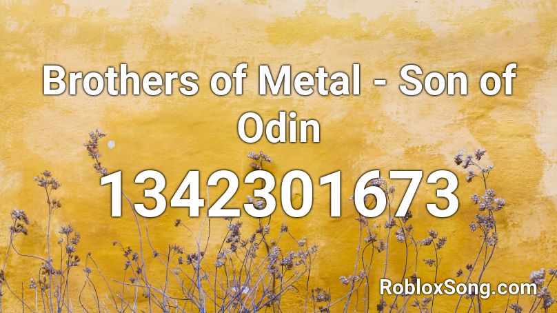 Brothers of Metal - Son of Odin Roblox ID