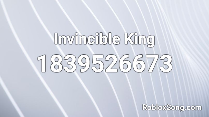 Invincible King Roblox ID