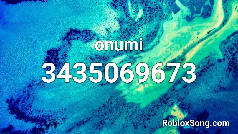 onumi Roblox ID