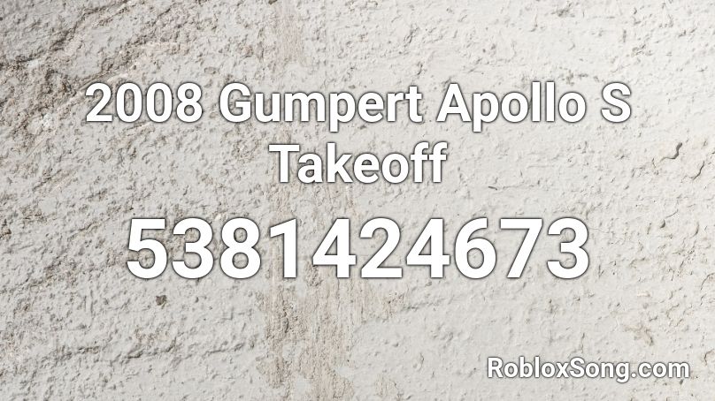 2008 Gumpert Apollo S Takeoff Roblox ID