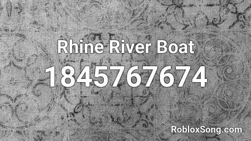 Rhine River Boat Roblox ID