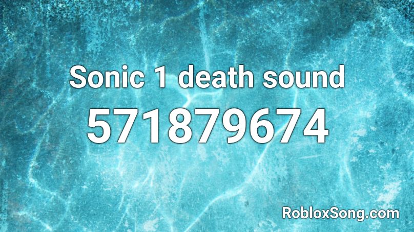 Sonic 1 death sound Roblox ID