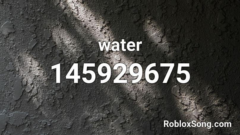 water Roblox ID