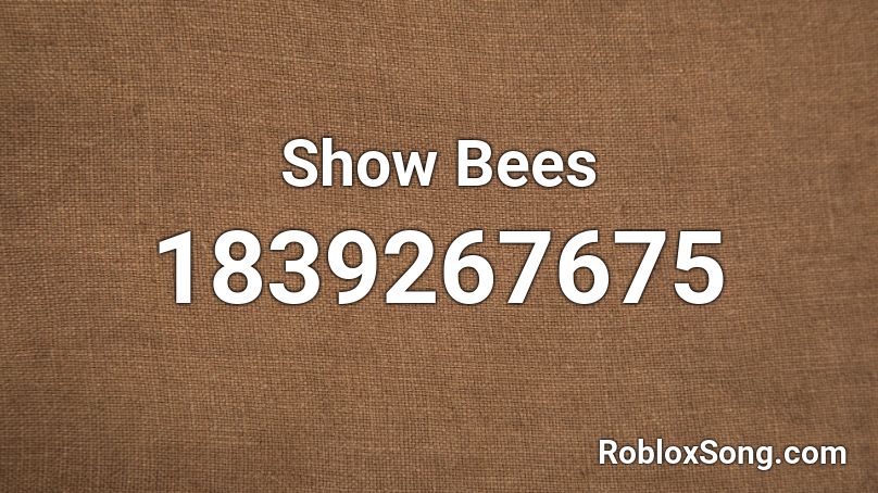 Show Bees Roblox ID