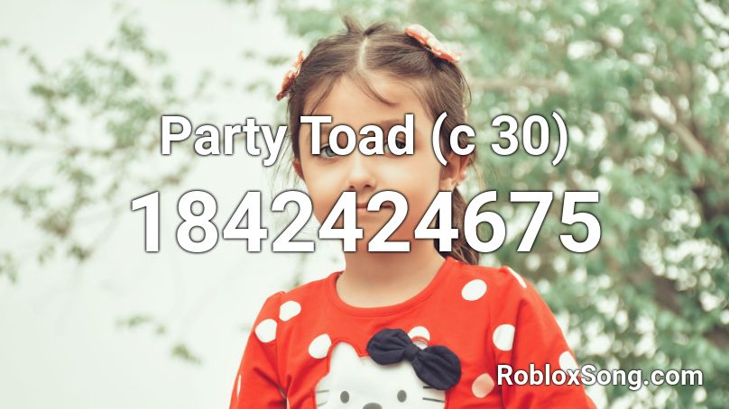 Party Toad (c 30) Roblox ID
