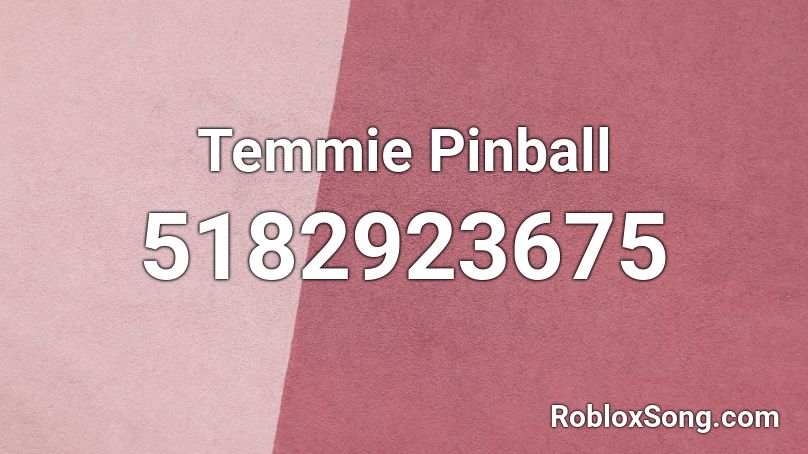 Temmie Pinball Roblox ID