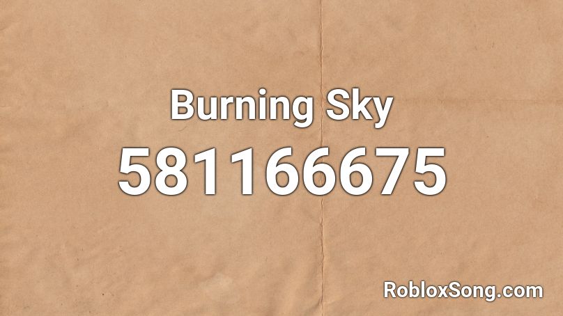 Burning Sky Roblox ID