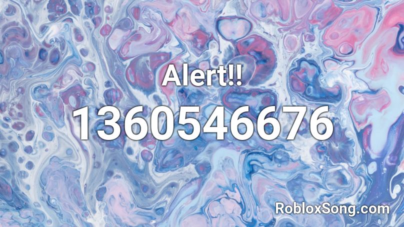 Alert!! Roblox ID