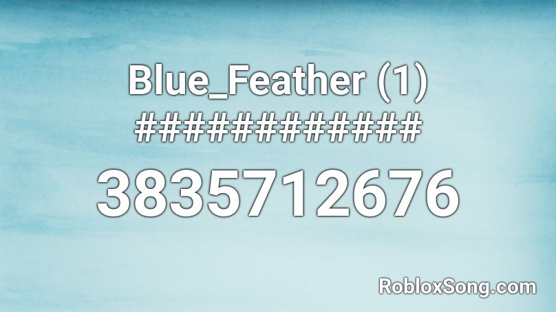 Blue_Feather (1) ############ Roblox ID