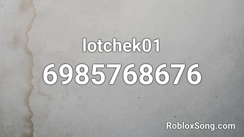 lotchek01 Roblox ID