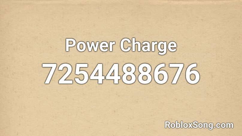 Power Charge Roblox ID