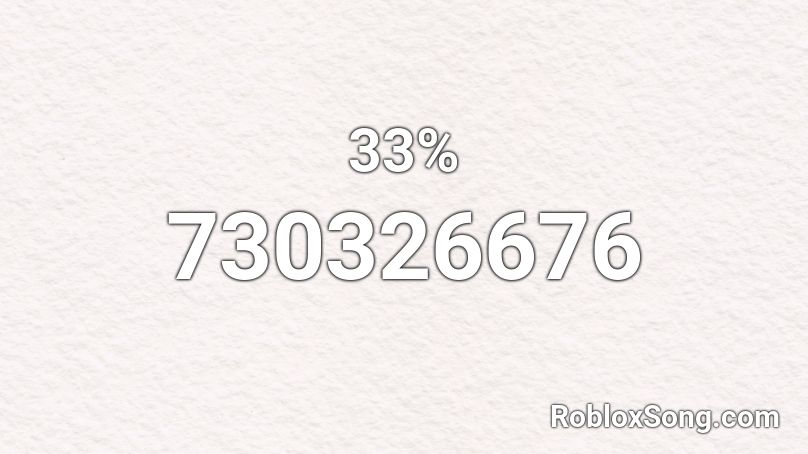 33% Roblox ID