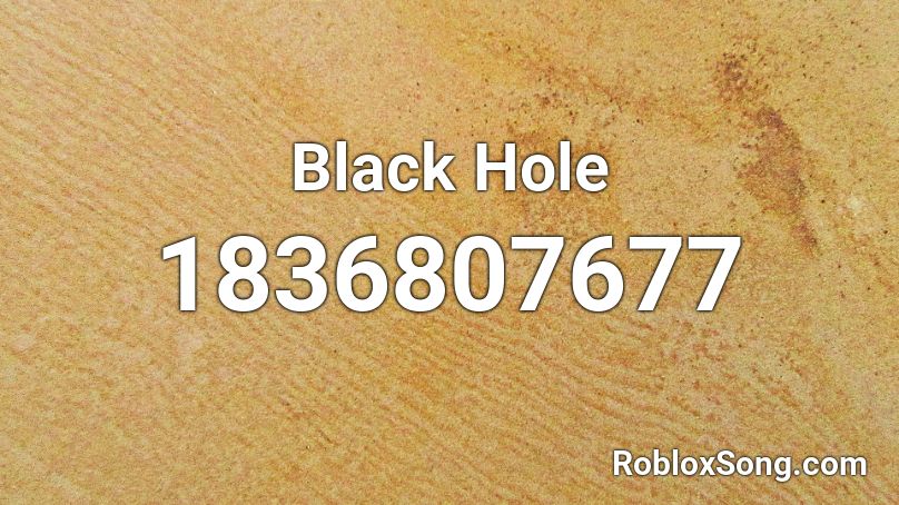 Black Hole Roblox ID