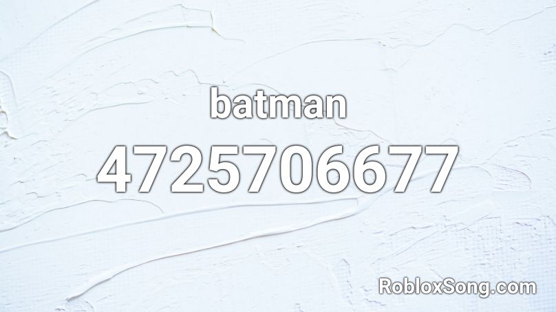 Batman Roblox Id Roblox Music Codes - batman mask roblox id