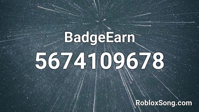 BadgeEarn Roblox ID