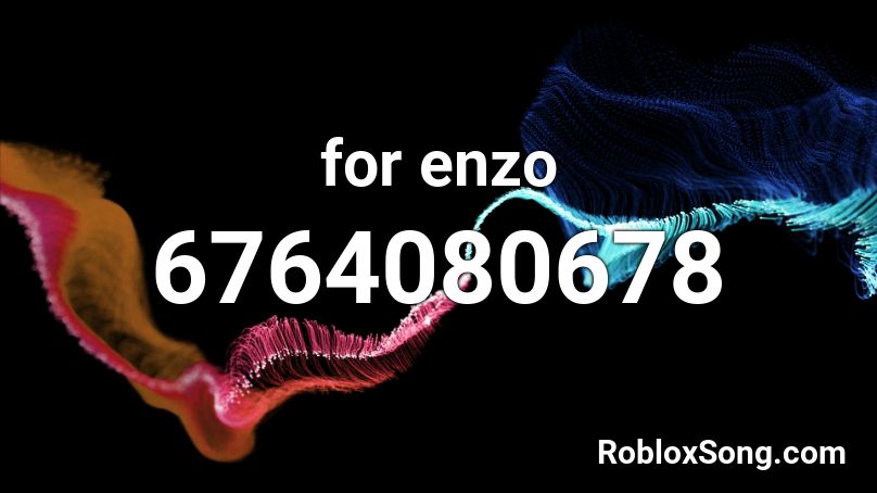 for enzo Roblox ID