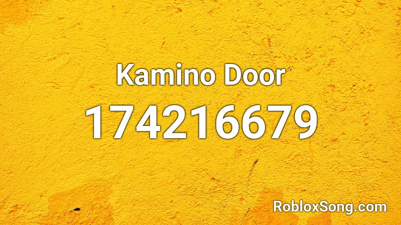 Kamino Door Roblox ID