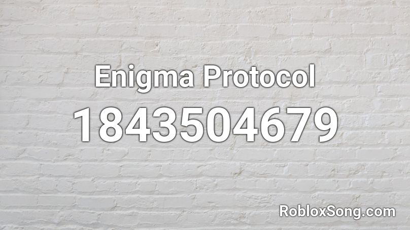 Enigma Protocol Roblox ID