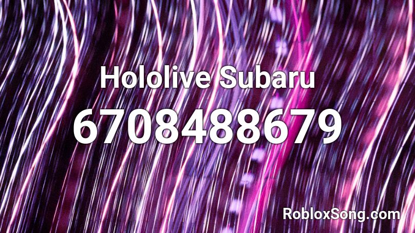 Hololive Subaru Roblox ID