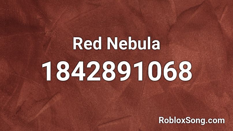 Red Nebula Roblox ID