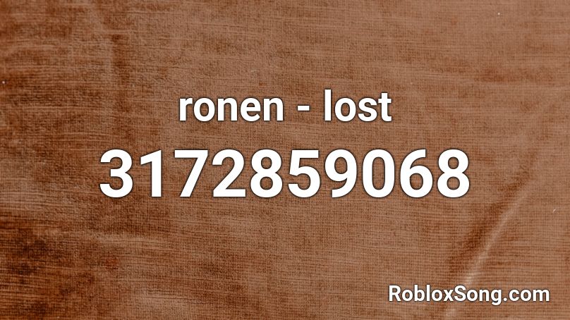 ronen - lost Roblox ID