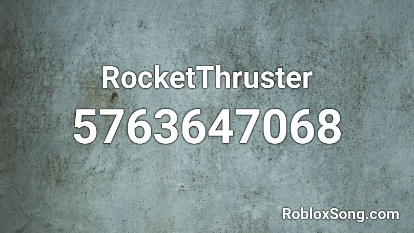 RocketThruster Roblox ID