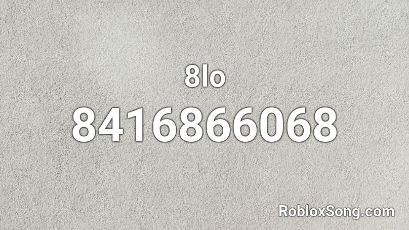 8lo Roblox ID