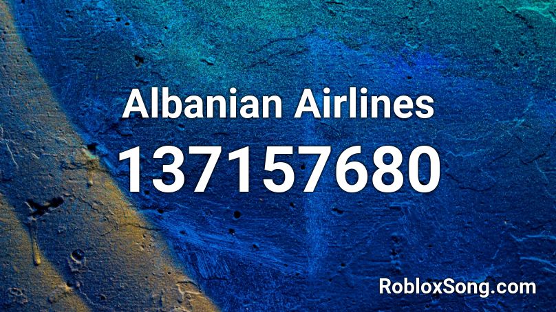 Albanian Airlines Roblox ID