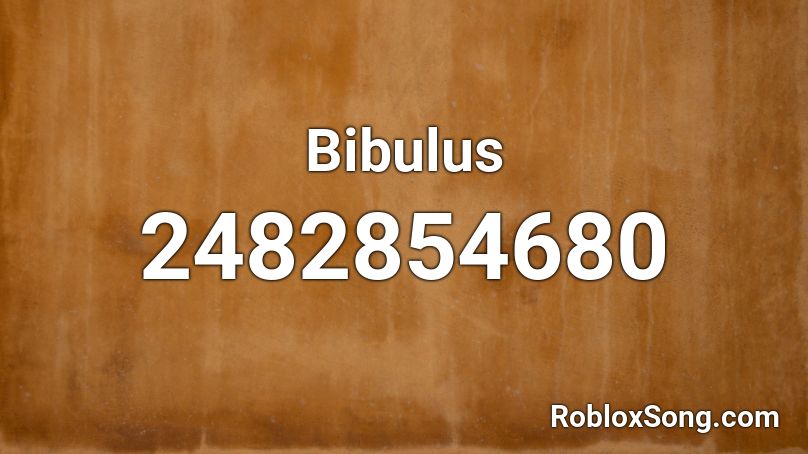 Bibulus Roblox ID