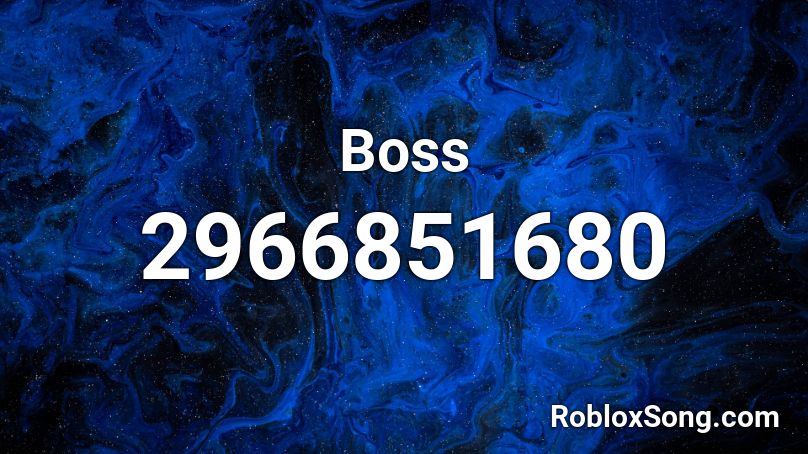 Boss Roblox ID
