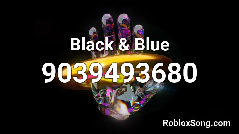 Black & Blue Roblox ID