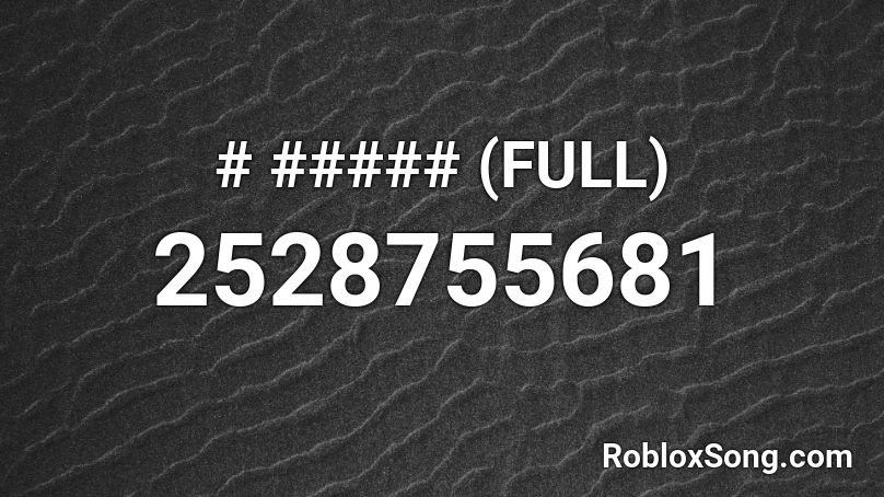 # ##### (FULL) Roblox ID