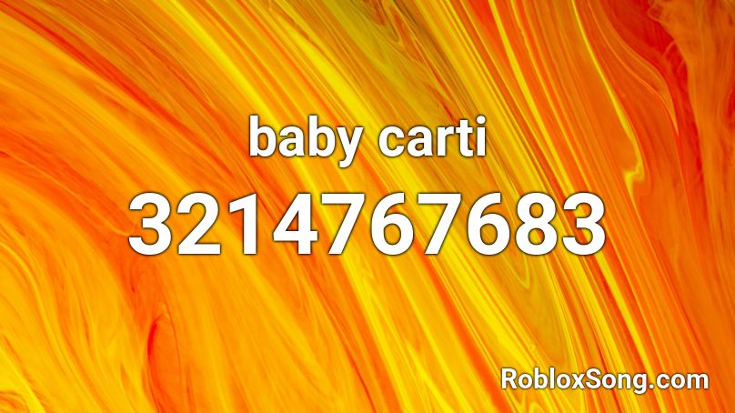 baby carti Roblox ID