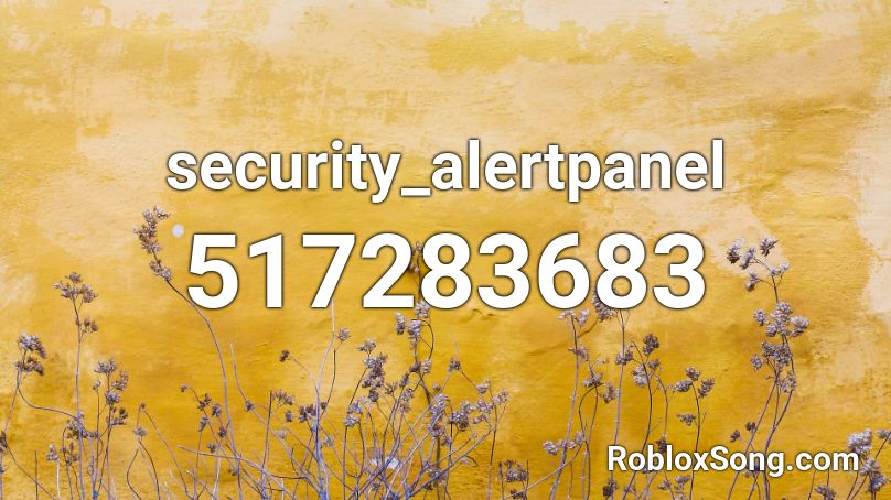 security_alertpanel Roblox ID