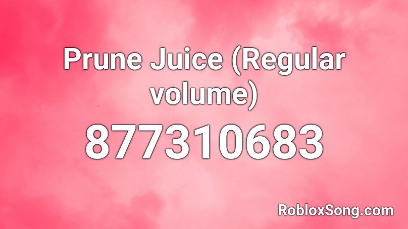 Prune Juice (Regular volume) Roblox ID