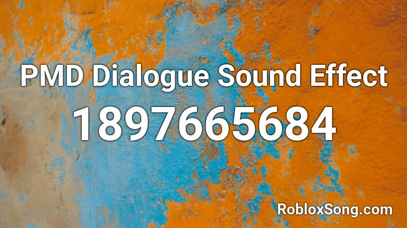 PMD Dialogue Sound Effect Roblox ID