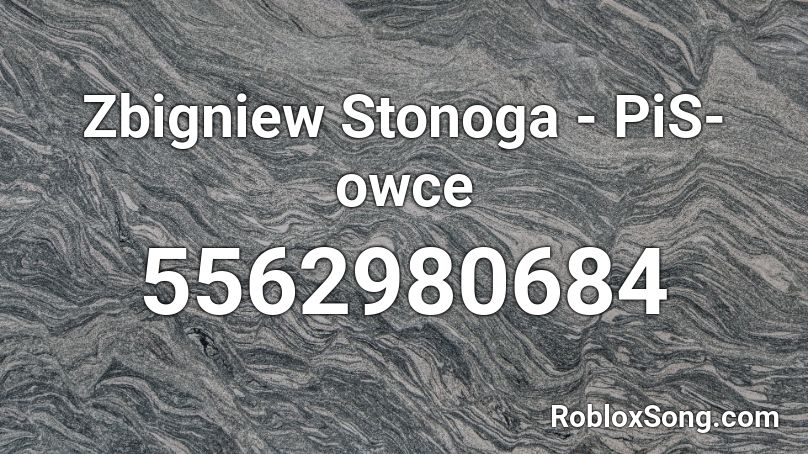 Zbigniew Stonoga - PiS-owce Roblox ID
