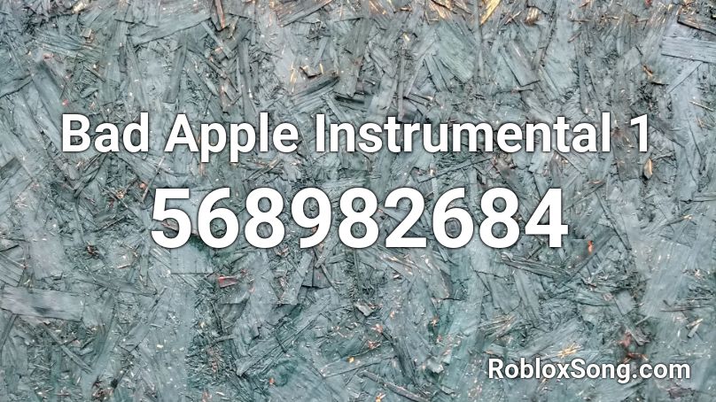 Bad Apple Instrumental 1 Roblox ID