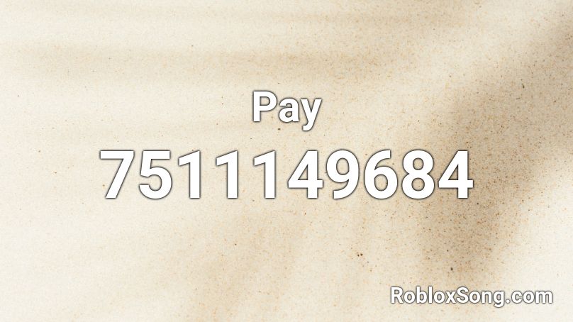 Pay Roblox ID