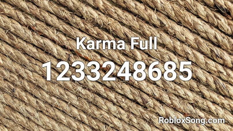 Karma Full Roblox ID