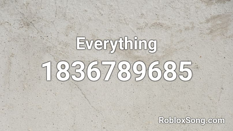 Everything Roblox ID