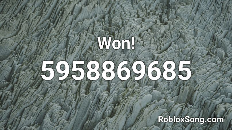 Won! (Gameboy) Roblox ID