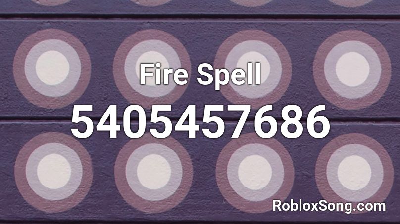 Fire Spell Roblox ID