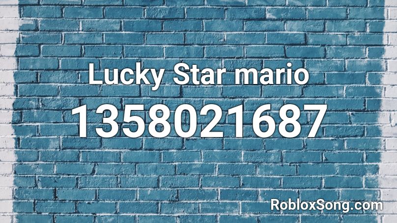 Lucky Star mario Roblox ID