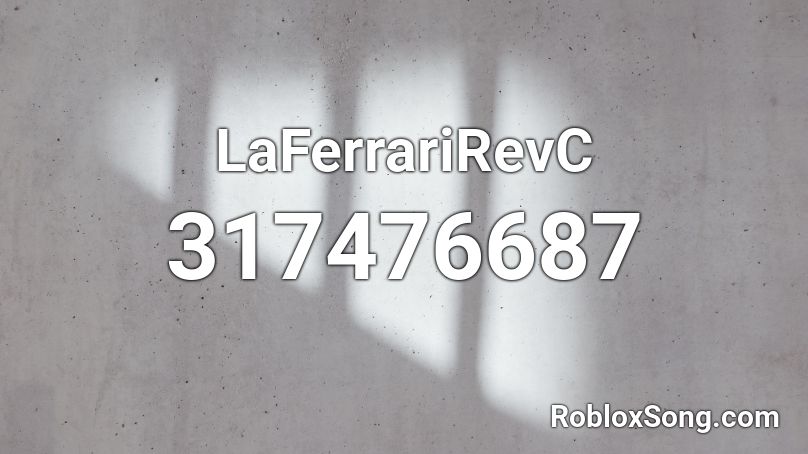 LaFerrariRevC Roblox ID