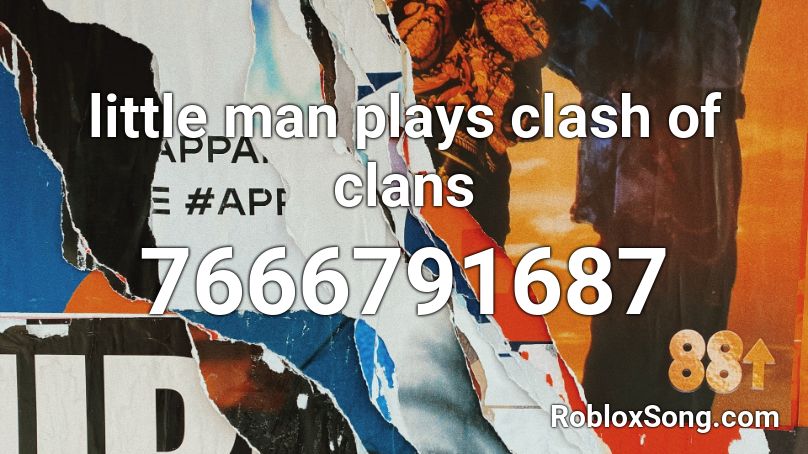 little man plays clash of clans Roblox ID